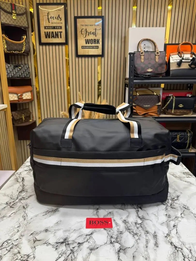 Hugo Boss Premium Weekender Travel Duffle Bag With Adjustable Shoulder Strap BS16006-B