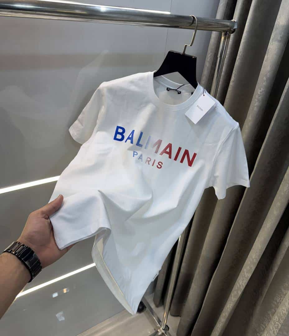 Balmai n Paris White Designer Imported T-Shirt