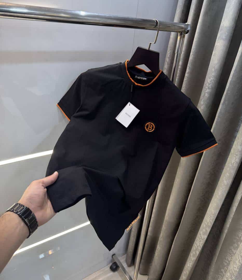 Balmai n Paris Black Designer Imported T-Shirt