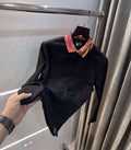 Versace Couture Black Collar Logo Imported Polo T-Shirt