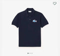 Lacost e Navy Blue Logo Work Premium Polo T-Shirt