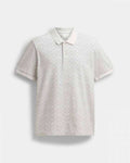 Coac h White Monogram Imported Polo T-Shirt