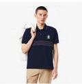 Lacost e Navy Blue Embroidery Logo Premium Polo T-Shirt
