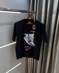 Nik e Black Sneaker Series Imported Oversized T-Shirt