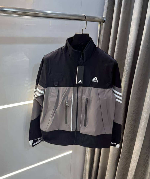 Adida s Black L.GREY Premium Bomber Jacket