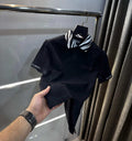 Versac e Couture Black Collar Logo Imported Polo T-Shirt