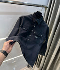 Prad a Milano Black  Steel Logo Premium Shacket