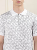 Karl Lagerfled White Imported Polo T-Shirt