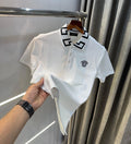 Versac e Couture White Collar Logo Imported Polo T-Shirt
