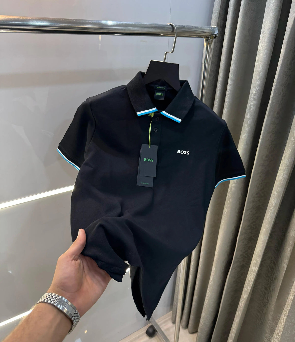 Hugo bos s Black  Classic Premium Polo T-Shirt