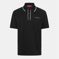 Gucc i Black Logo Work Imported Polo T-Shirt