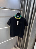 Lacost e Black Embroidery Logo Premium Polo T-Shirt