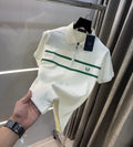 Fredperry Cream Embroidery Logo Premium Polo T-Shirt