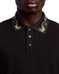 Versac e Couture Black Collar Logo Imported Polo T-Shirt