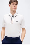 Hugo Boss White Logo Work Premium Polo T-Shirt