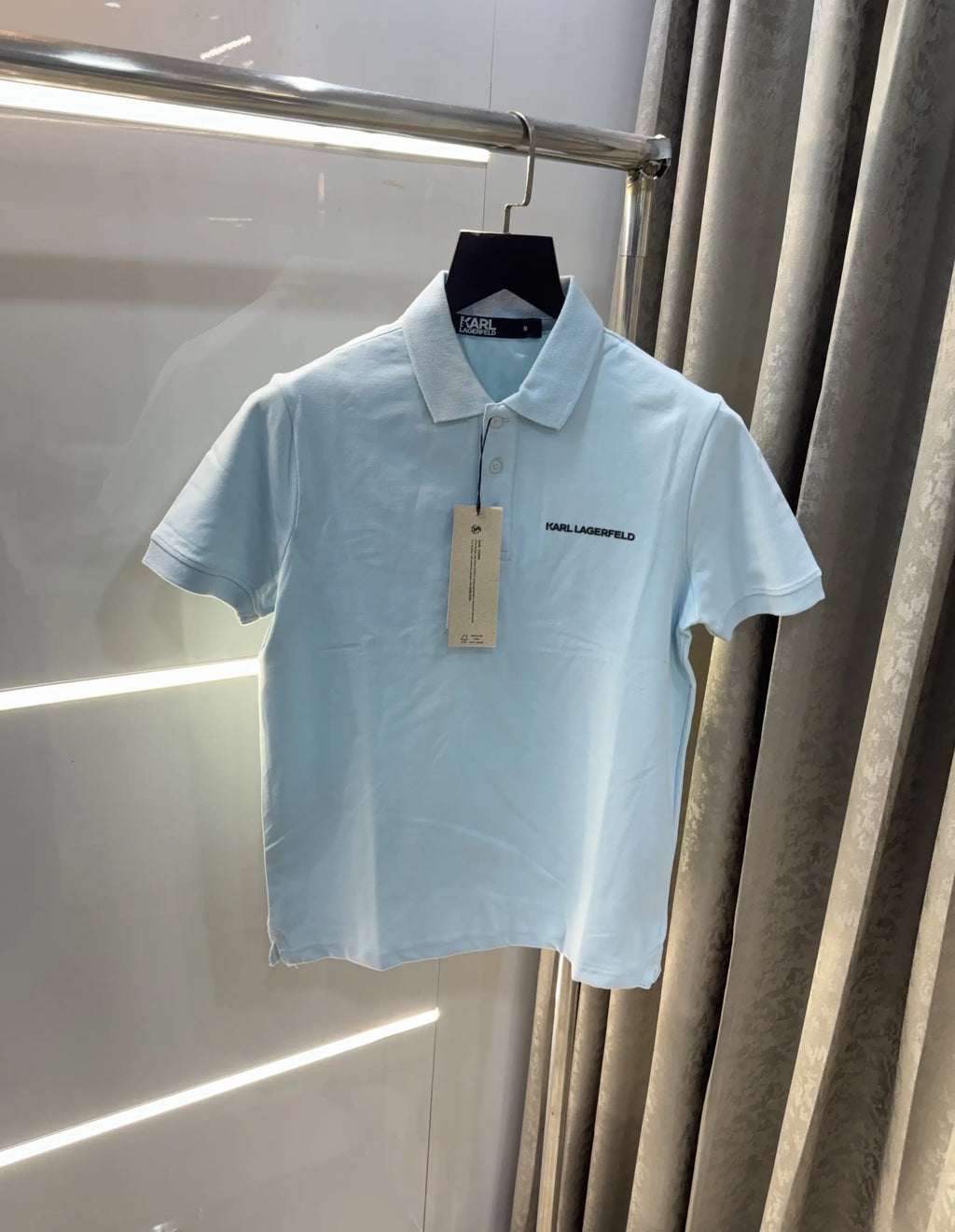 Karl Lagerfled Sky Blue Imported Polo T-Shirt