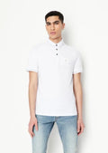 Arman i Exchange White Patch Logo Premium Polo T-Shirt
