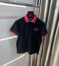 Versace Couture Black Collar Logo Imported Polo T-Shirt
