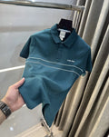 Calvin Klein Green Logo Work Premium Polo T-Shirt