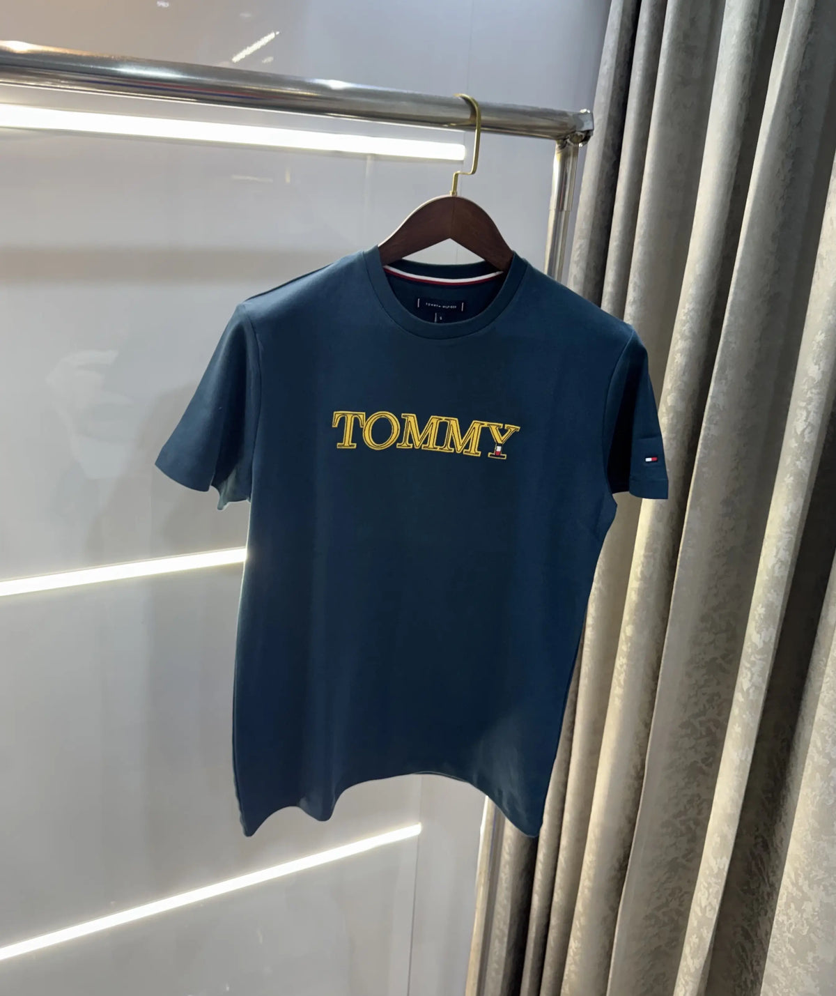 Tommy Hilfiger English Green Logo Work Premium Polo T-Shirt