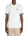 Moncler White Logo Work Premium Polo T-shirt