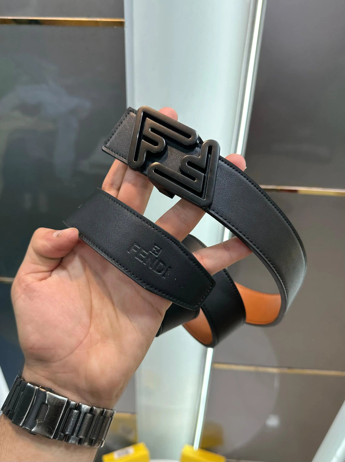 Fend i Black Premium Imported Belt