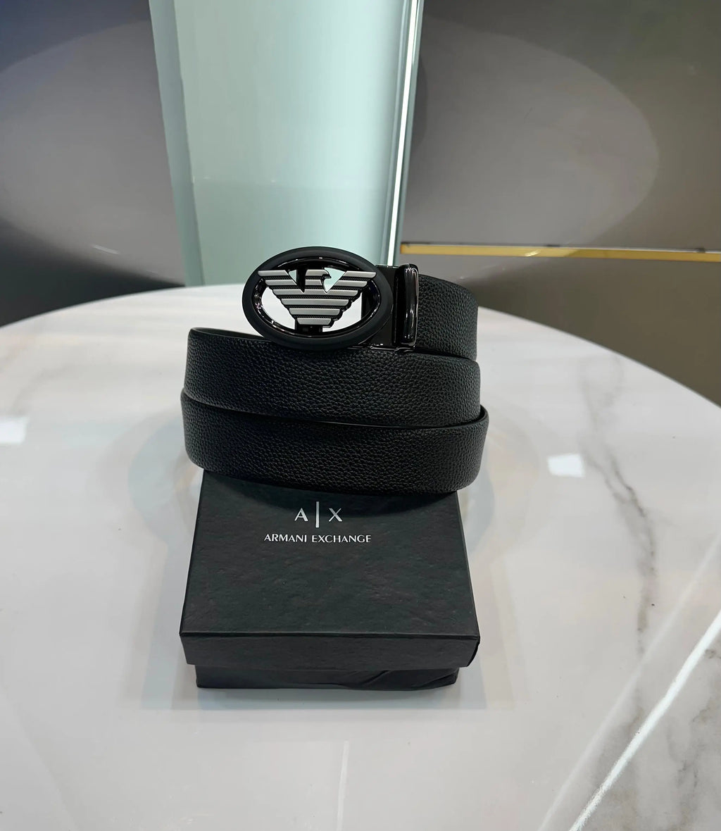 Armani Exchang e Black Grey Premium Imported Belt