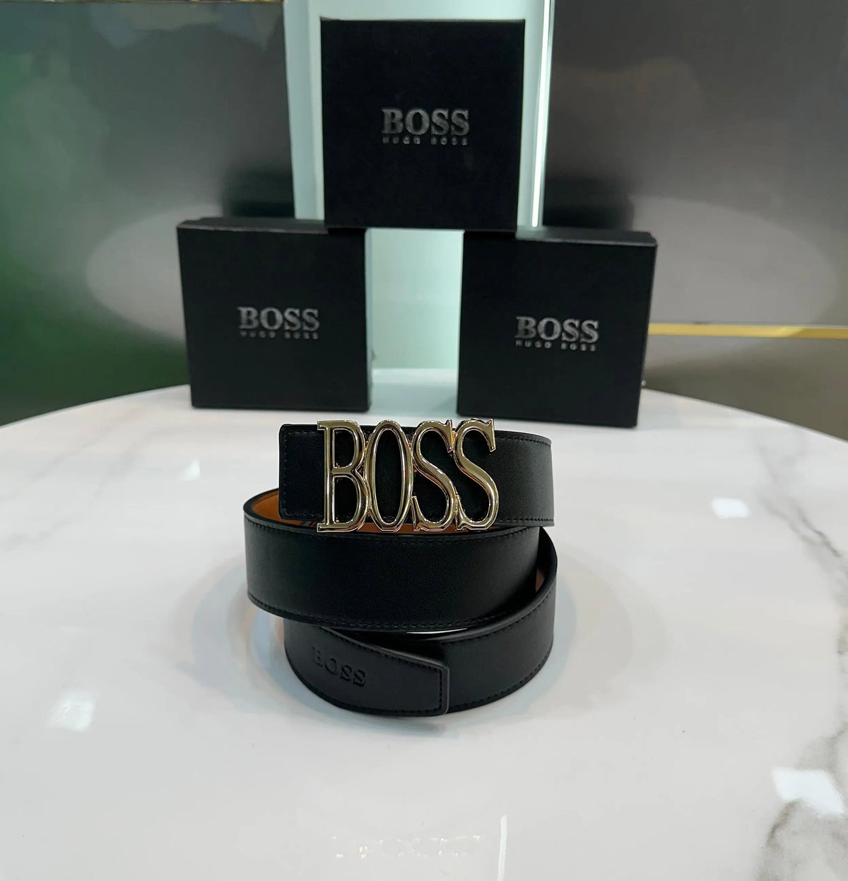 Hugo Bos s Gold 002 Premium Imported Belt