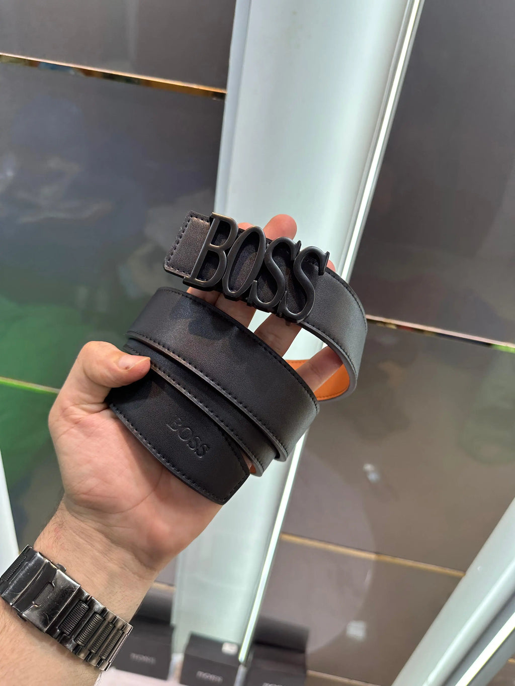 Hugo Bos s Black 003 Premium Imported Belt