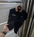 Fredperry Black Embroidery Logo Premium Polo T-Shirt