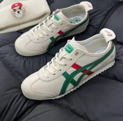 Onitsuk_a Tiger Mexico 66 Birch Green Mens Vintage Sneakers D-1843