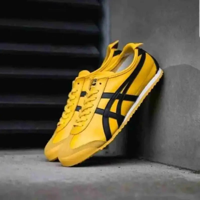Onitsuk_a Tiger Mexico 66 Yellow Black  Mens Iconic Sneakers D-1871