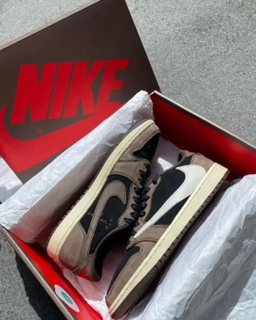 Travis scott x Air Jordan 1 Low OG DARK MOCHA Suede Quality Surplus Semi UA
