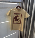 Balmain Paris Khakhi Logo Work Premium T-Shirt