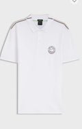 Hugo Bos s White Logo Work Premium Polo T-shirt