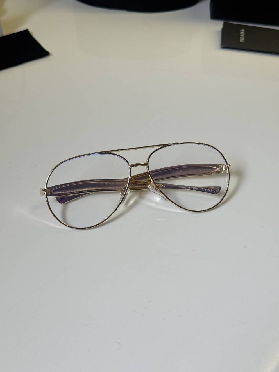 Copy Prada_122_Gold_Aviator_Frame