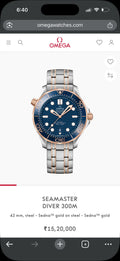 Omeg_a seamaster Diver 300m Auto 2Ton