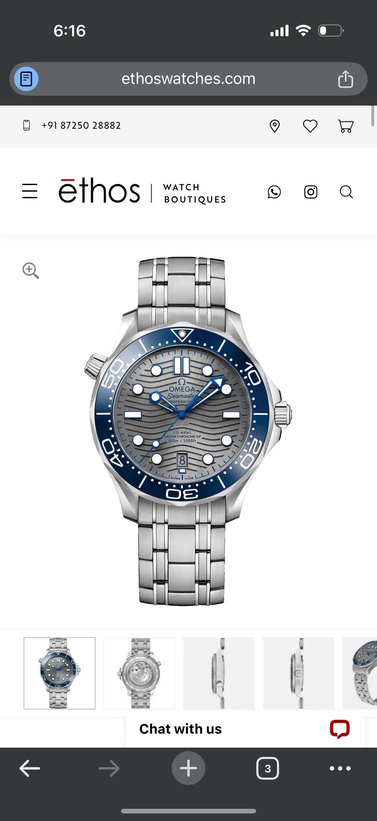 Omeg_a seamaster Diver 300m auto silver-grey