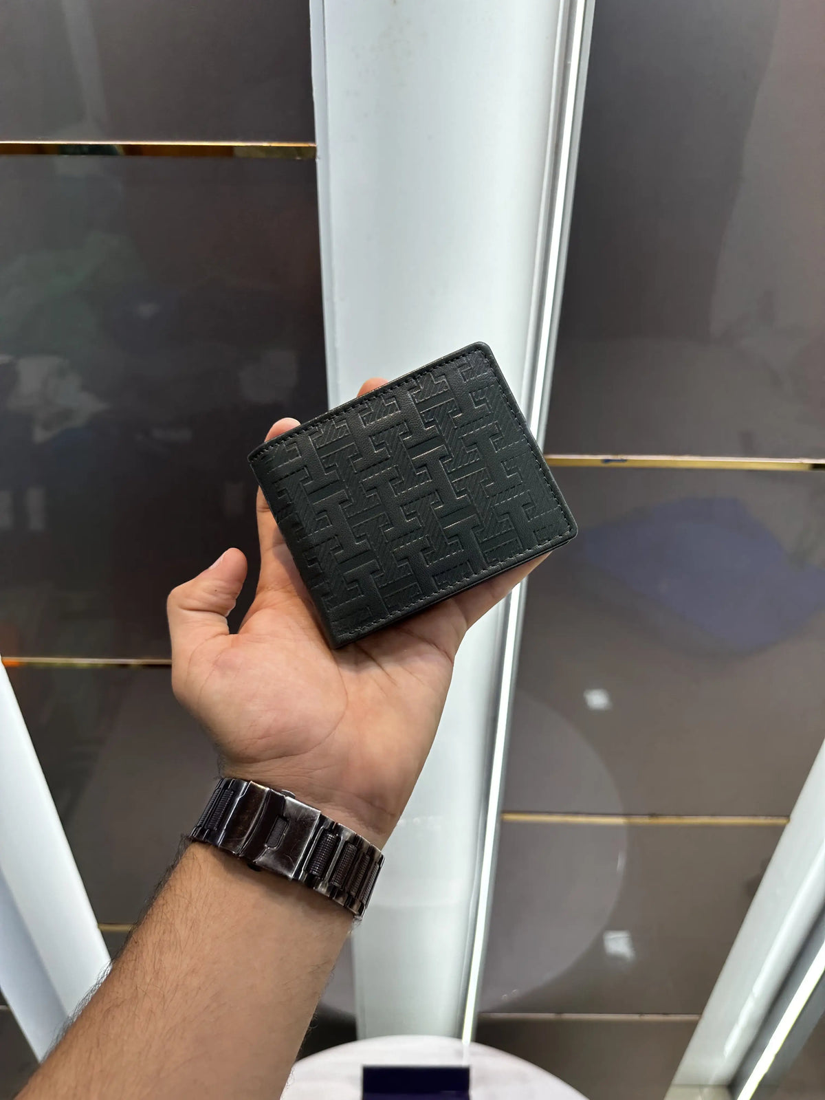 Tommy Hilfiger Green Monogram Premium Wallet