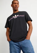 Adidas Black Printed Premium Classic T-Shirt