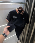Fredperr y Black Embroidery Logo Premium Polo T-Shirt