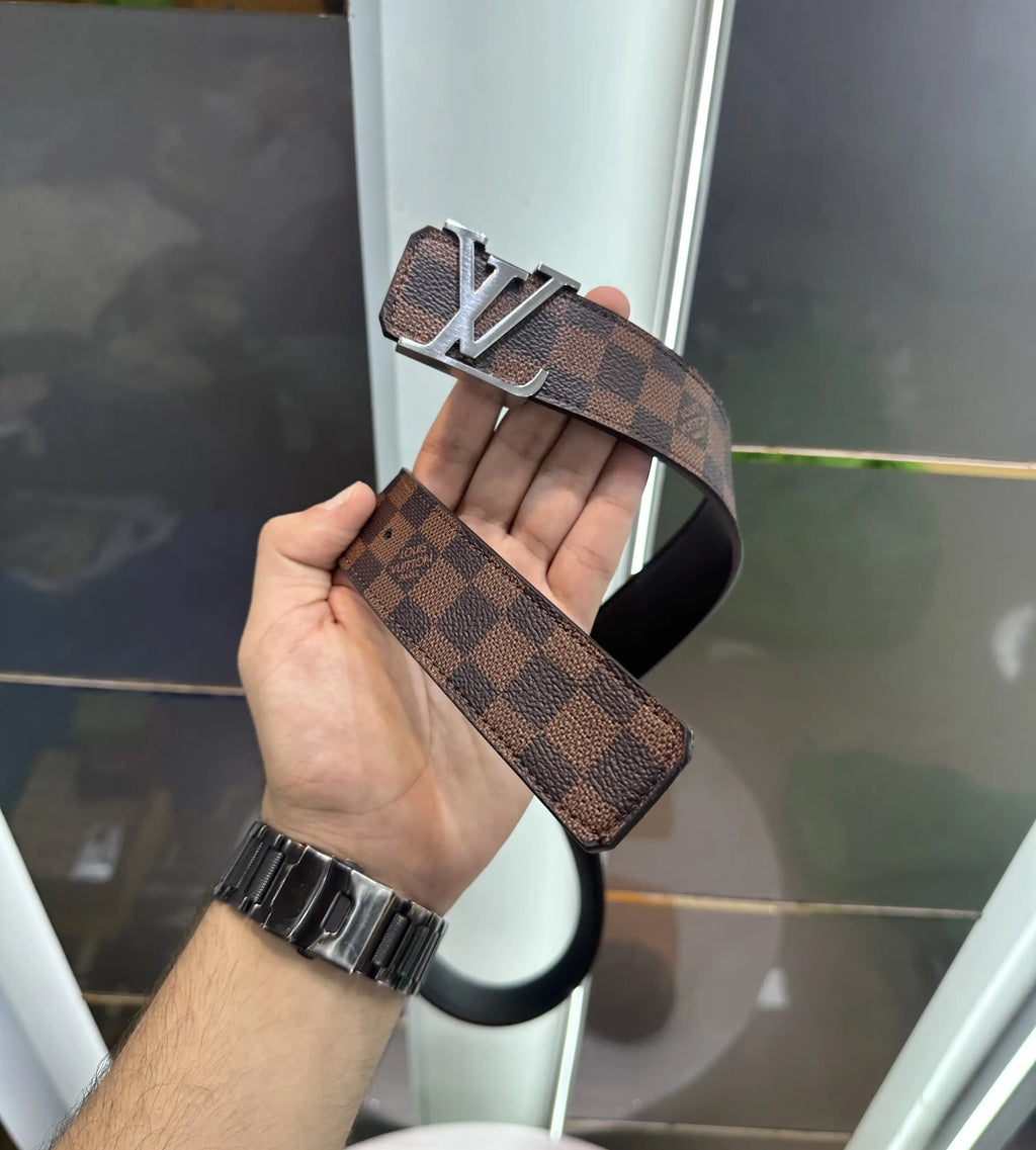Louis Vuitto n Monogram Premium Imported Belt Silver lv198