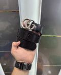 Gucc i Monogram Premium Imported Belt Silver g622