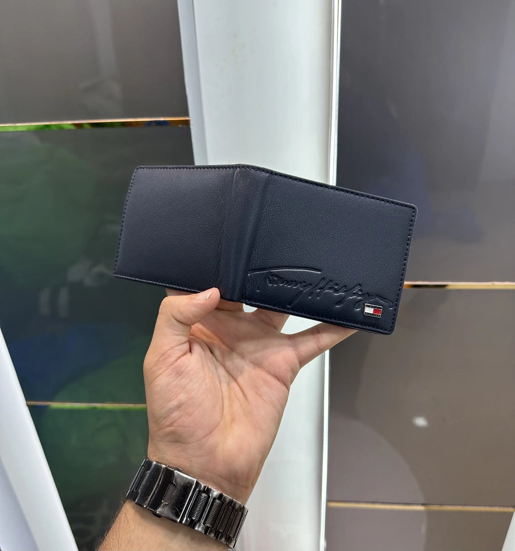 Tommy Hilfige r Premium Wallet Navy Printed With Box t463