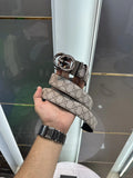 Gucci GG Monogram Premium Imported Belt Beige g227