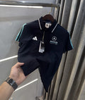 Adida s Navy Blue Premium Polo T-shirt