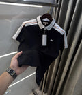 Lacost e Black Embroidery Logo Premium Polo T-Shirt