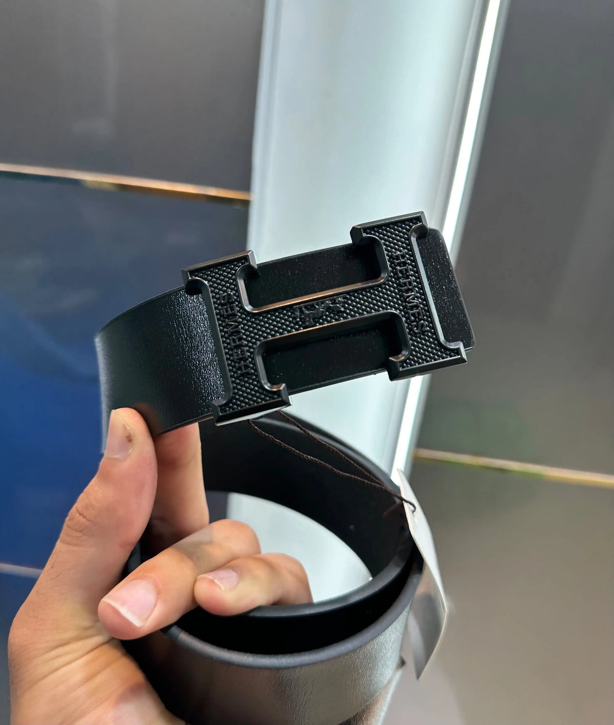 Herme s Black Premium Imported Belt h212
