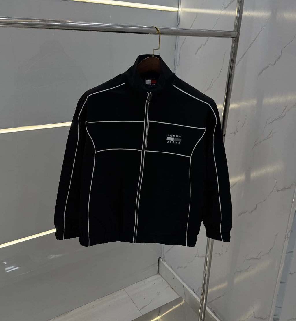 Tomm y Hilfige r Black Imported Premium WindBreaker Jacket