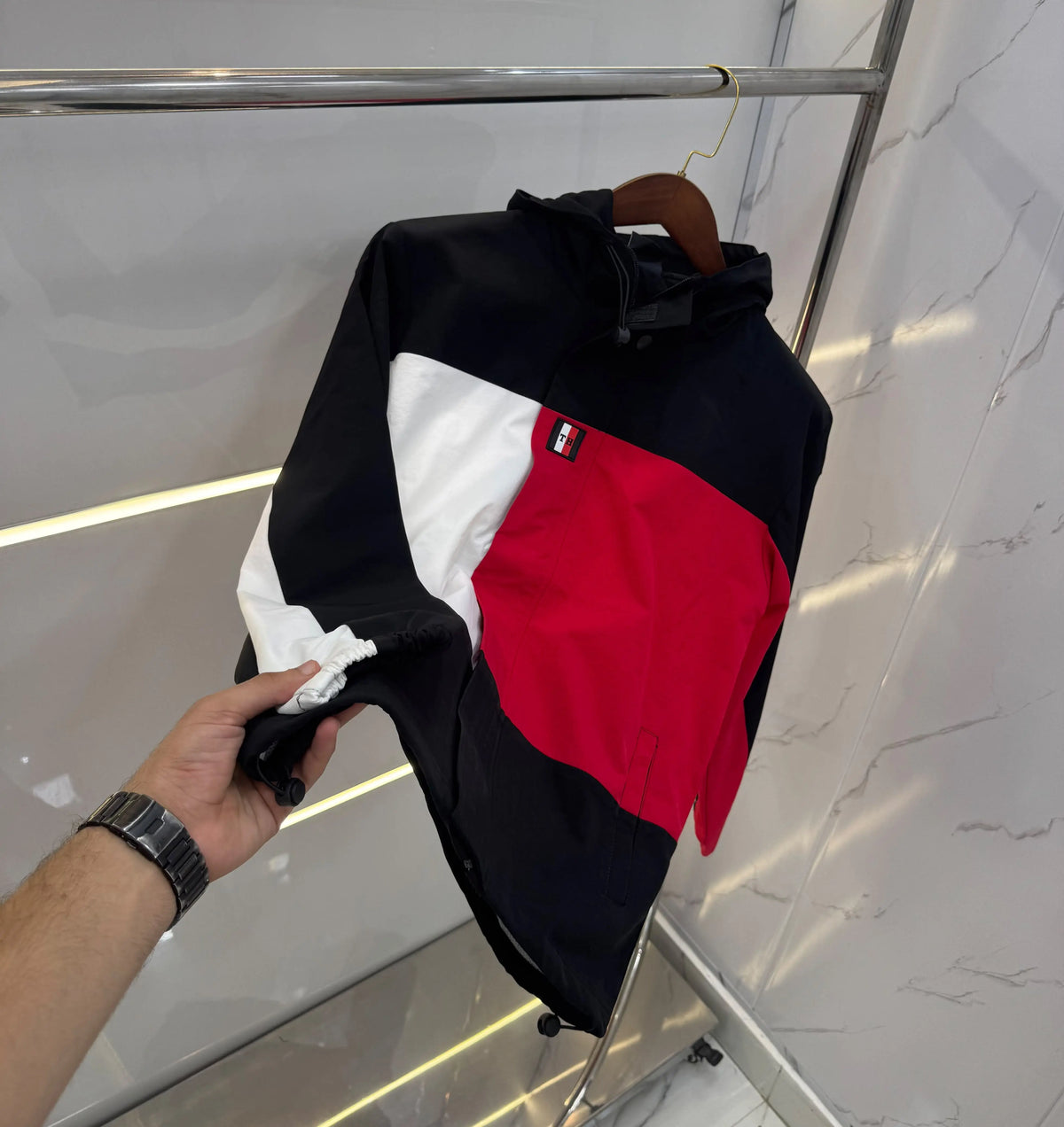 Tomm y Hilfiger Balck Imported Premium Bomber Jacket